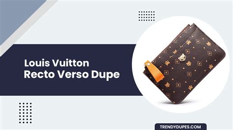 louis vuitton recto verso dupe|louis vuitton retiro wallet.